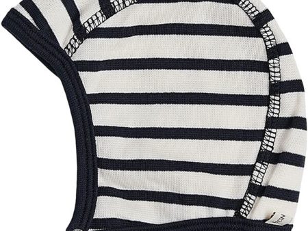 Racing Kids Baby Mössa Stripe Navy   Vit Hot on Sale