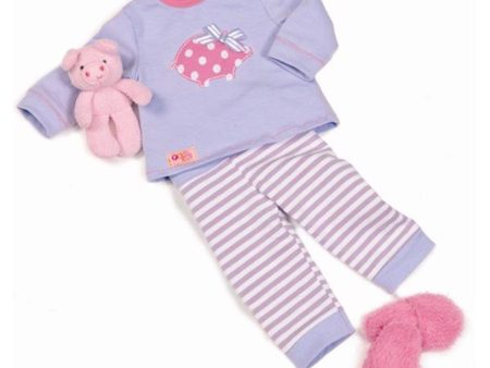 Our Generation Dollwear - Pyjamas w. Cuddly Toy Hot on Sale