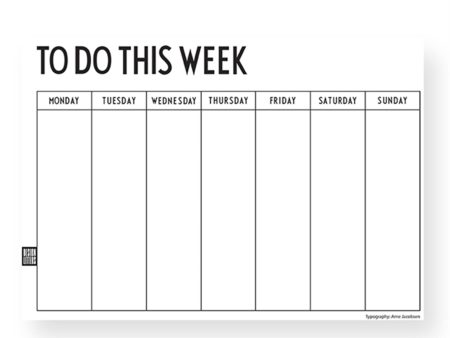 Design Letters Weekly Planner Online