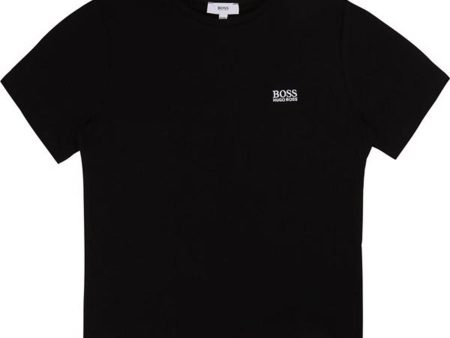 Hugo Boss Boy Short Sleeves T-Shirt Black Fashion