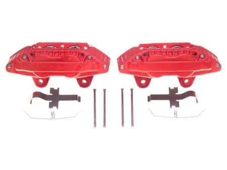 Power Stop 90-96 Nissan 300ZX Front Red Calipers - Pair For Sale