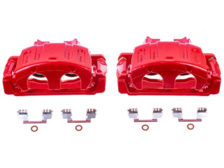 Power Stop 08-09 Ford Taurus Front Red Calipers w Brackets - Pair For Discount