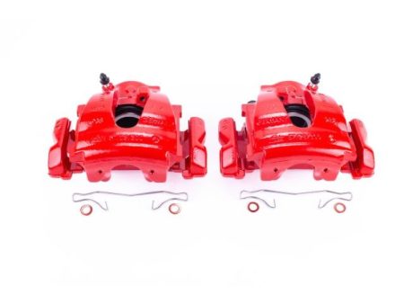 Power Stop 04-08 Chrysler Crossfire Front Red Calipers w Brackets - Pair on Sale