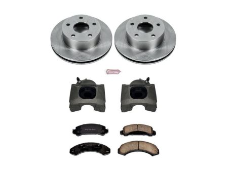 Power Stop 90-97 Ford Aerostar Front Autospecialty Brake Kit w Calipers For Discount