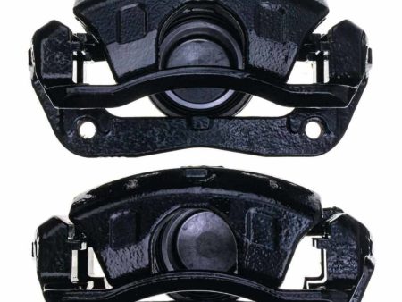 Power Stop 13-15 Acura ILX Front Black Caliper - Pair w Bracket Discount