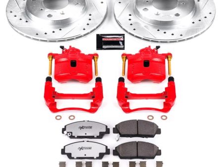 Power Stop 92-96 Honda Prelude Front Z26 Street Warrior Brake Kit w Calipers For Cheap