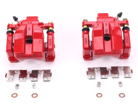 Power Stop 13-18 Lexus ES300h Rear Red Calipers w Brackets - Pair on Sale