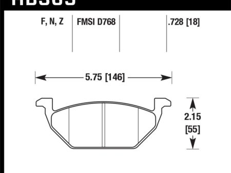 Hawk HPS 5.0 Street Brake Pads - Front For Discount