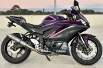 Vandemon  Yamaha YZF-R3 MT-03 YZF-R25 Vandemon Stainless Steel Headers, Titanium Muffler YAMAR300EXHSSBRA on Sale