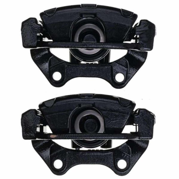 Power Stop 06-11 Cadillac DTS Rear Black Caliper - Pair w Bracket Hot on Sale