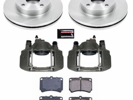 Power Stop 91-96 Ford Escort Front Autospecialty Brake Kit w Calipers Cheap